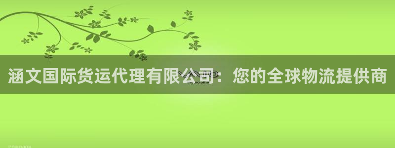 尊龙凯时网站网址：涵文国际货运代理有限公司：您的全球物流